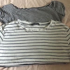 2 CUTE STRIPED BRANDY MELVILLE TEES!!!!
